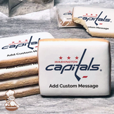 NHL Washington Capitals Custom Message Cookies (Rectangle)