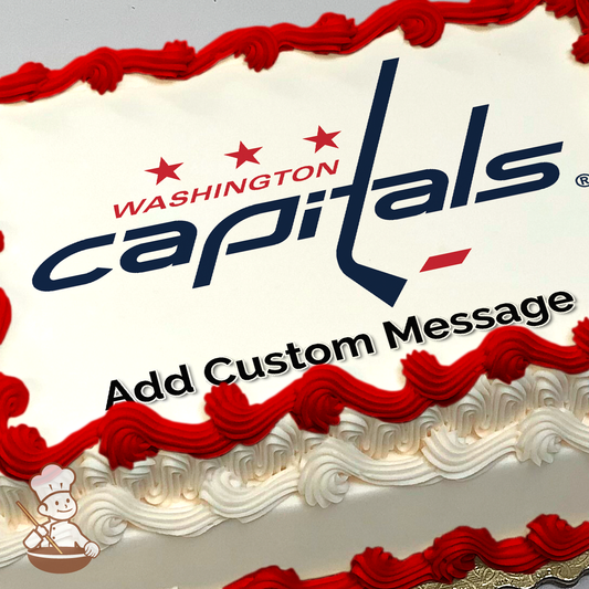 NHL Washington Capitals Photo Cake