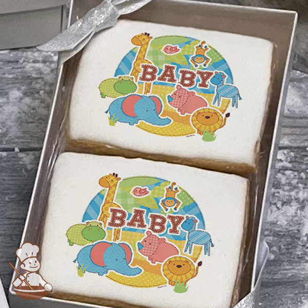 Safari Babies Cookie Gift Box (Rectangle)