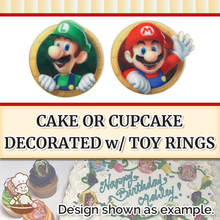 Load image into Gallery viewer, Super Mario Mario And Luigi Rings (free design)