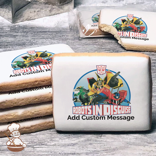 Transformers Robots in Disguise Custom Message Cookies (Rectangle)