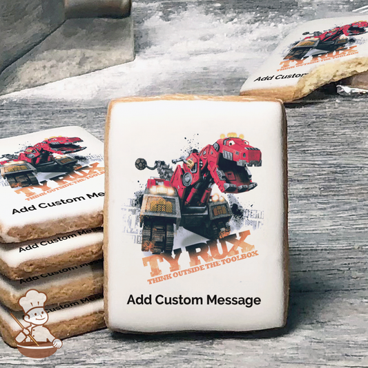 Dinotrux Outside the Toolbox Custom Message Cookies (Rectangle)