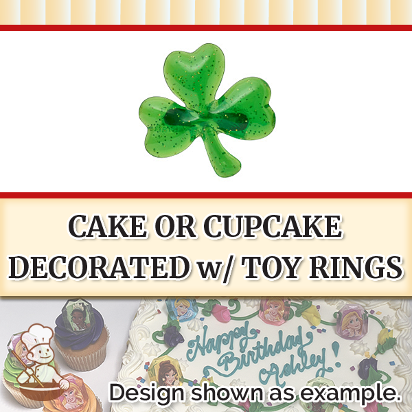 Shamrock Puff Glitter Rings (free design)