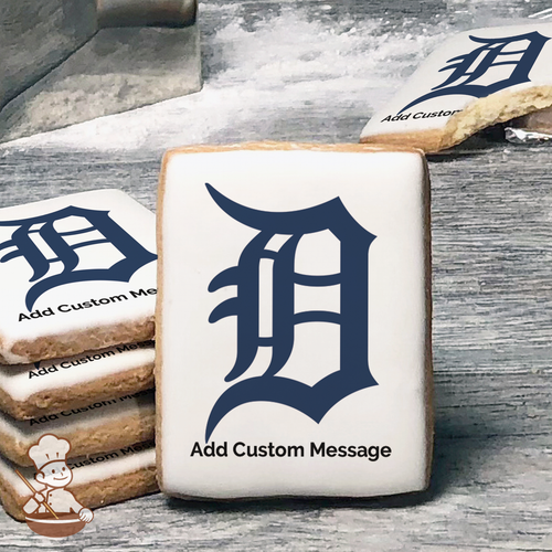 MLB Detroit Tigers Custom Message Cookies (Rectangle)