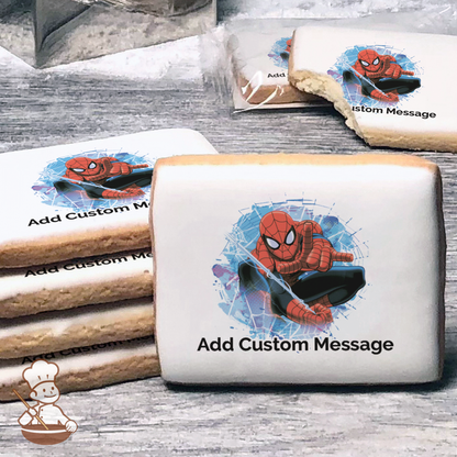 Marvels Ultimate Spider-Man Gotcha Custom Message Cookies (Rectangle)