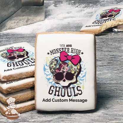 Monster High Ghouls Rock Custom Message Cookies (Rectangle)