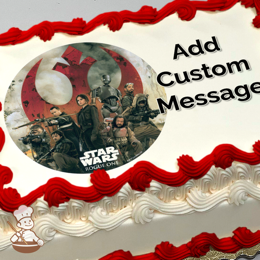 Star Wars Rogue One Rebels Unite Photo Cake