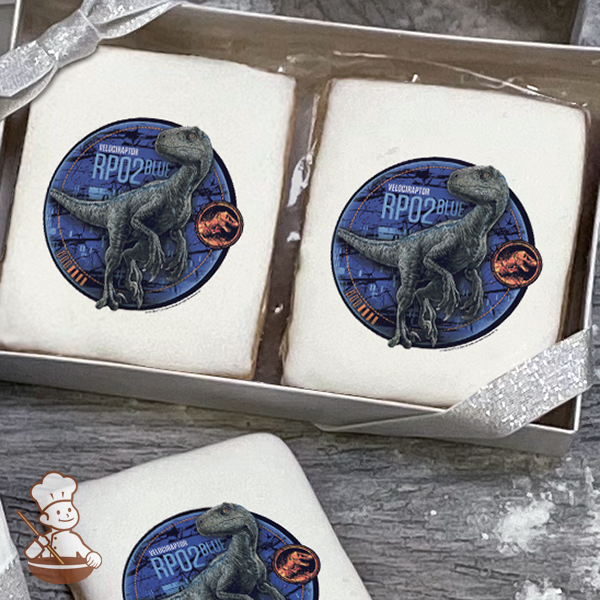 Jurassic World Fallen Kingdom Blue Cookie Gift Box (Rectangle)