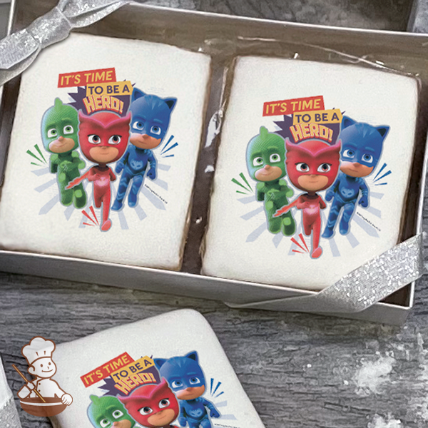 PJ Masks Its Time to be a Hero Cookie Gift Box (Rectangle)