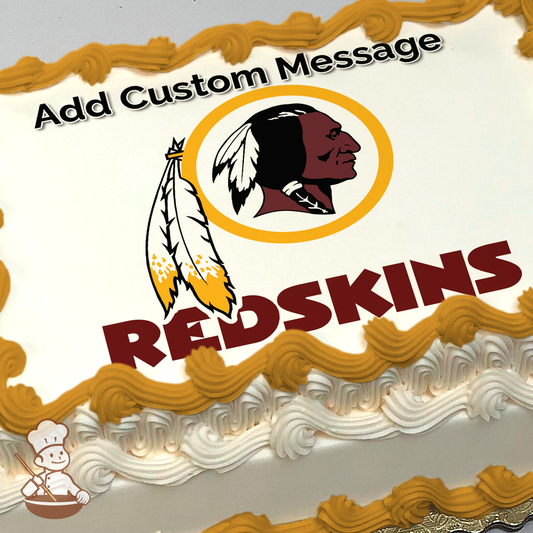 NFL Washington Redskins Photo Cake