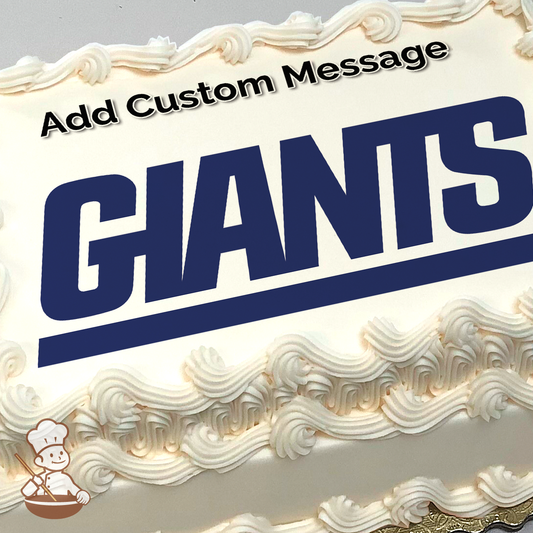NFL New York Giants Photo Cake