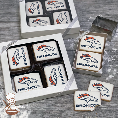 NFL Denver Broncos Cookie Gift Box (Rectangle)