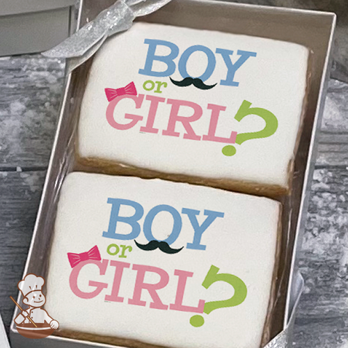 Boy or Girl Cookie Gift Box (Rectangle)