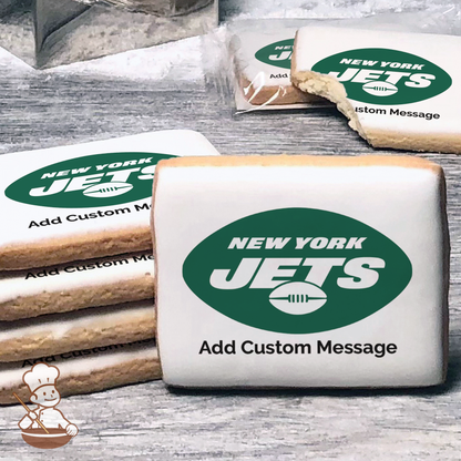 NFL New York Jets Custom Message Cookies (Rectangle)