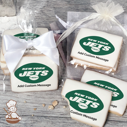 NFL New York Jets Custom Message Cookies (Rectangle)