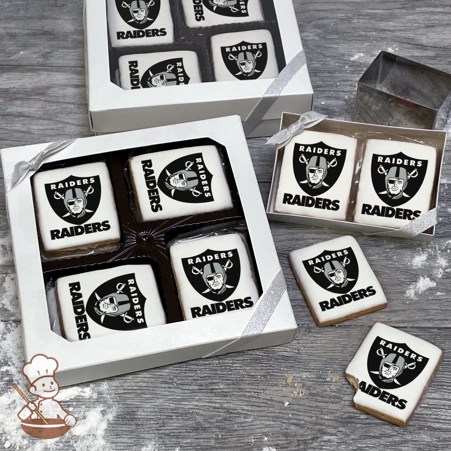 NFL Oakland Raiders Cookie Gift Box (Rectangle)