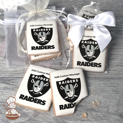 NFL Oakland Raiders Custom Message Cookies (Rectangle)