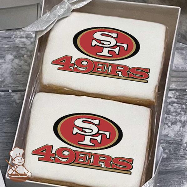 Sugar Cookie Fries Basket On San Francisco 49Ers Cake 