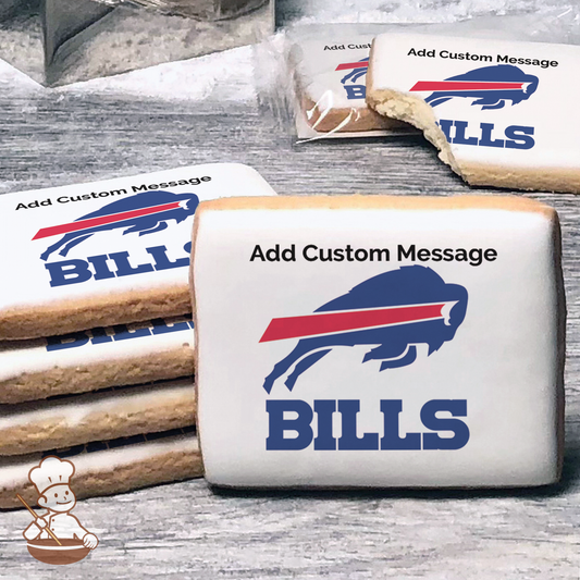 NFL Buffalo Bills Custom Message Cookies (Rectangle)