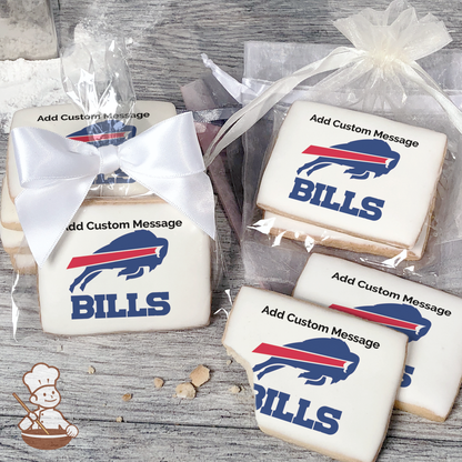 NFL Buffalo Bills Custom Message Cookies (Rectangle)