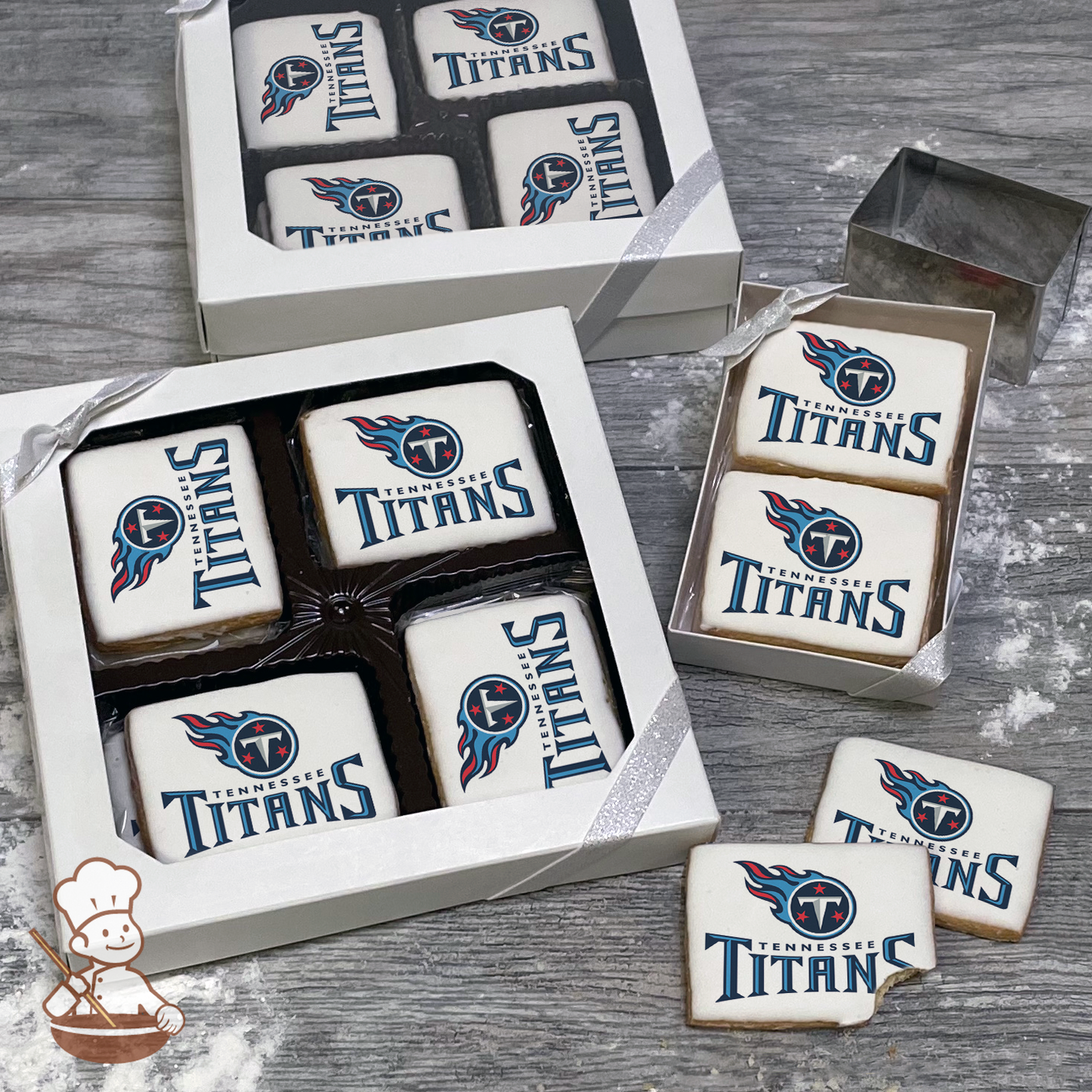 NFL Tennessee Titans Cookie Gift Box (Rectangle)