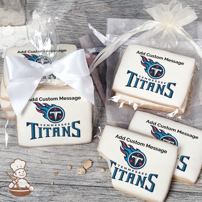 NFL Tennessee Titans Custom Message Cookies (Rectangle)