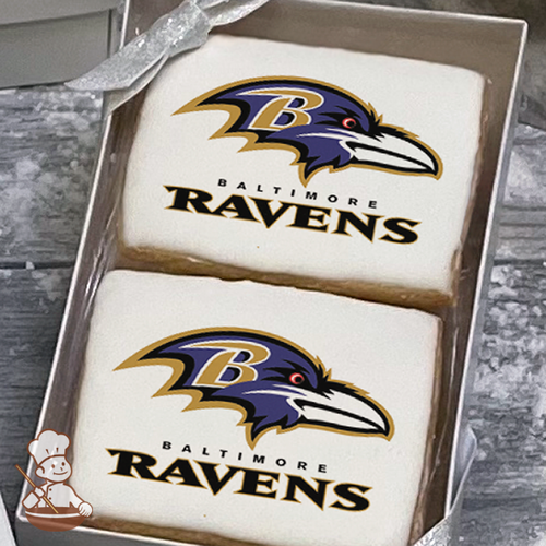 NFL Baltimore Ravens Cookie Gift Box (Rectangle)