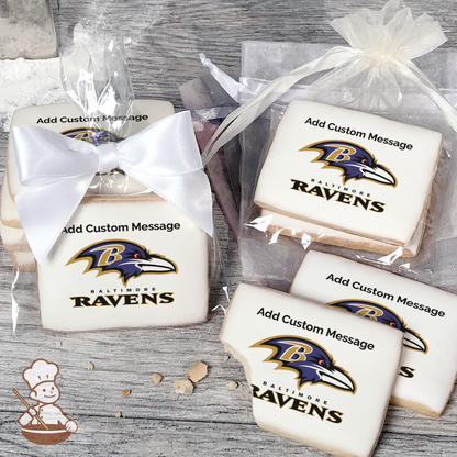 NFL Baltimore Ravens Custom Message Cookies (Rectangle)