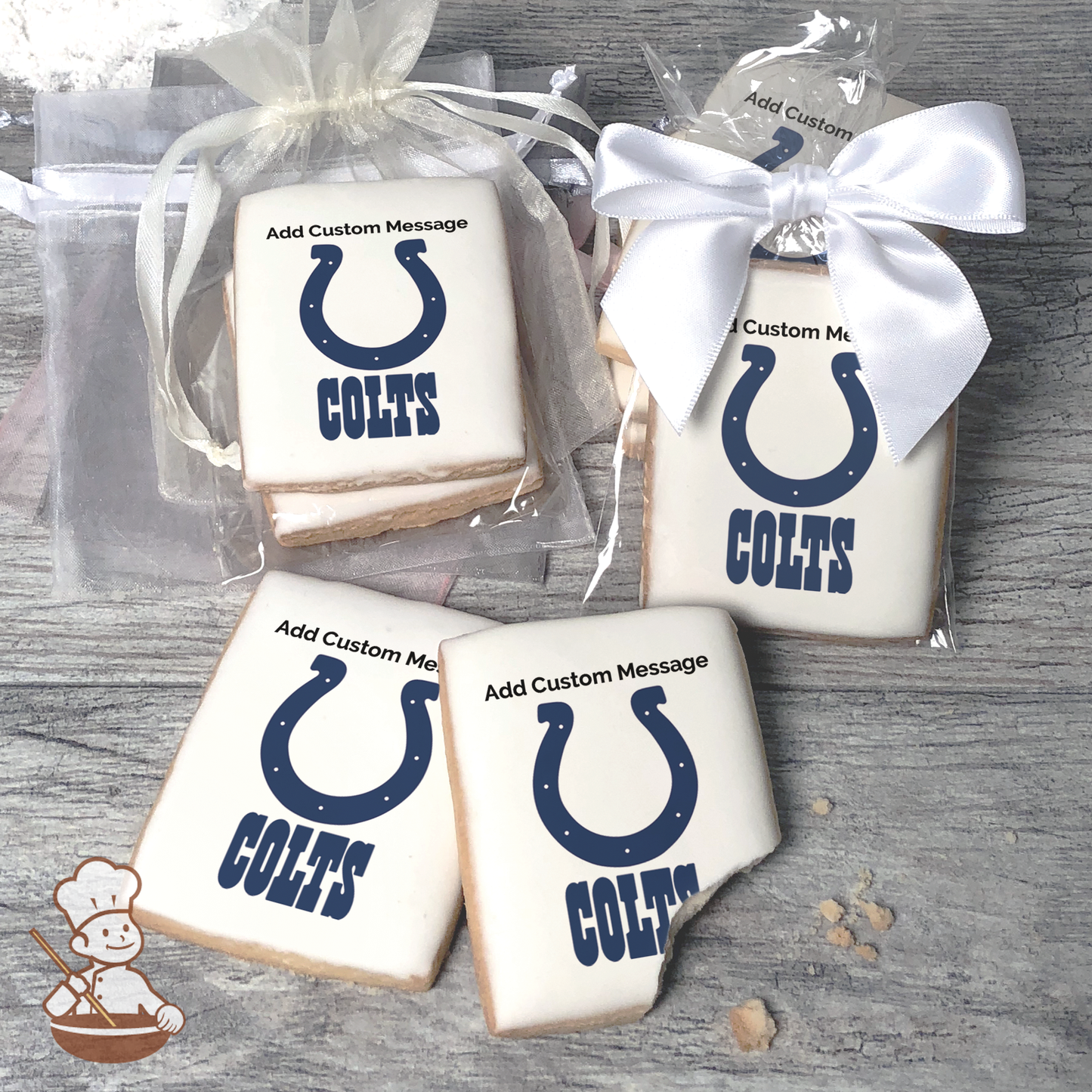 NFL Indianapolis Colts Custom Message Cookies (Rectangle)