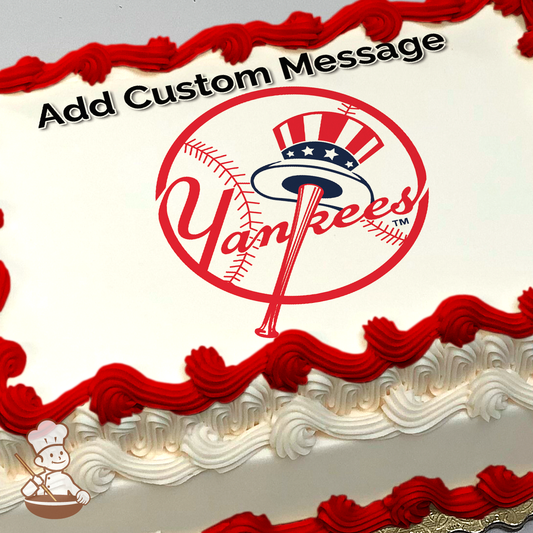 MLB New York Yankees Photo Cake