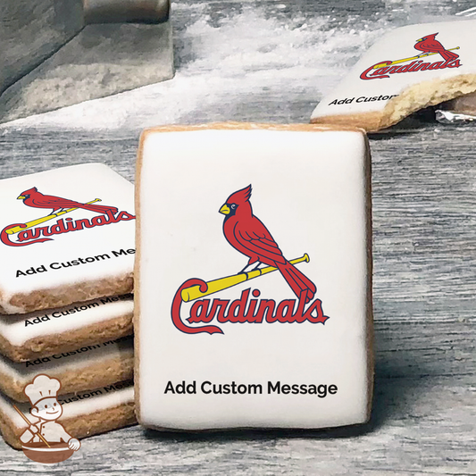 MLB St. Louis Cardinals Custom Message Cookies (Rectangle)