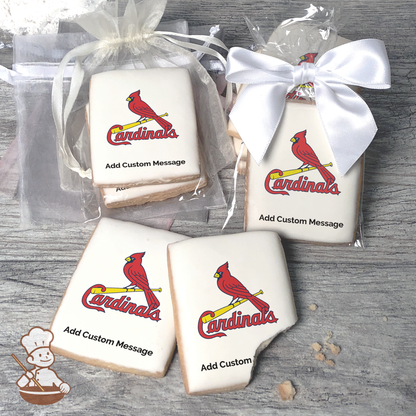 MLB St. Louis Cardinals Custom Message Cookies (Rectangle)