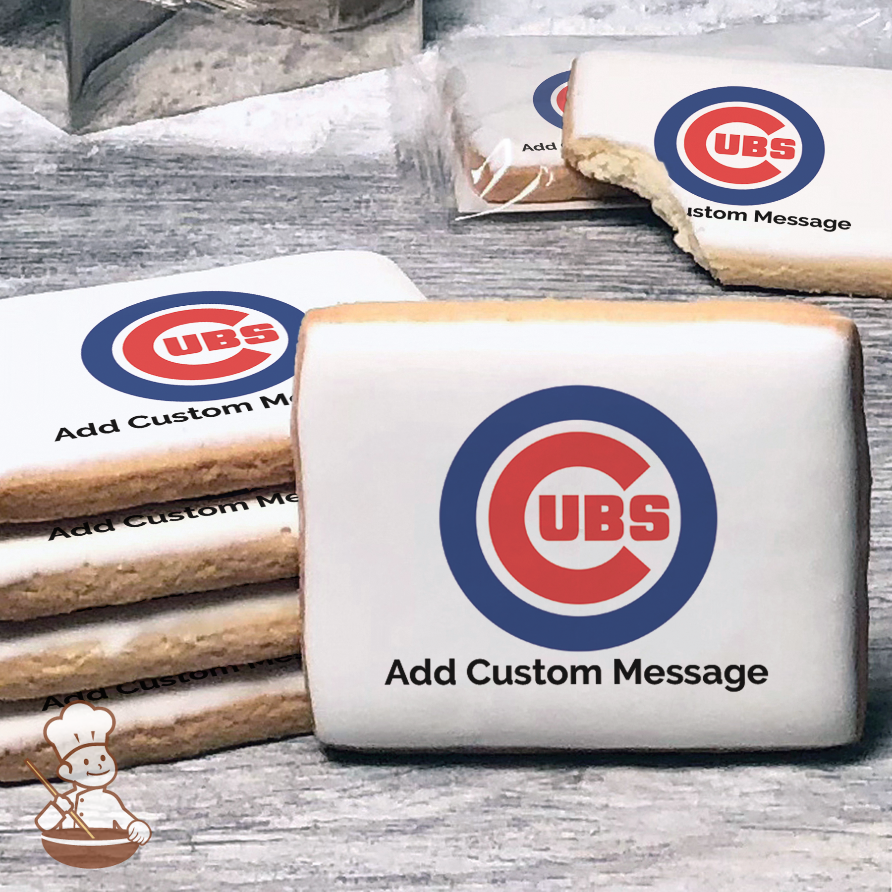 Ccu Cookies MLB Chicago Cubs Custom Message Cookies | Freedom Bakery