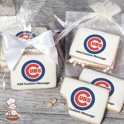 MLB Chicago Cubs Custom Message Cookies (Rectangle)