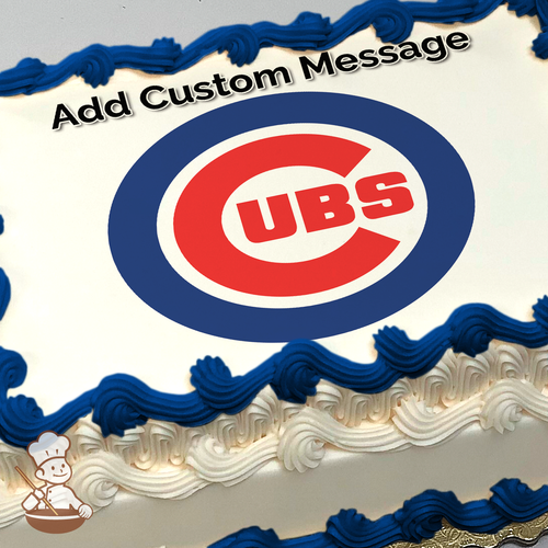 MLB Chicago Cubs Photo Cake