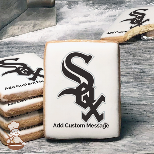 MLB Chicago White Sox Custom Message Cookies (Rectangle)