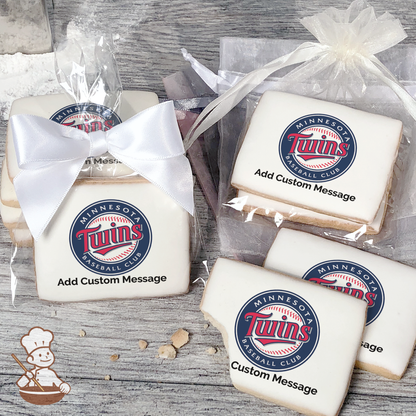 MLB Minnesota Twins Custom Message Cookies (Rectangle)