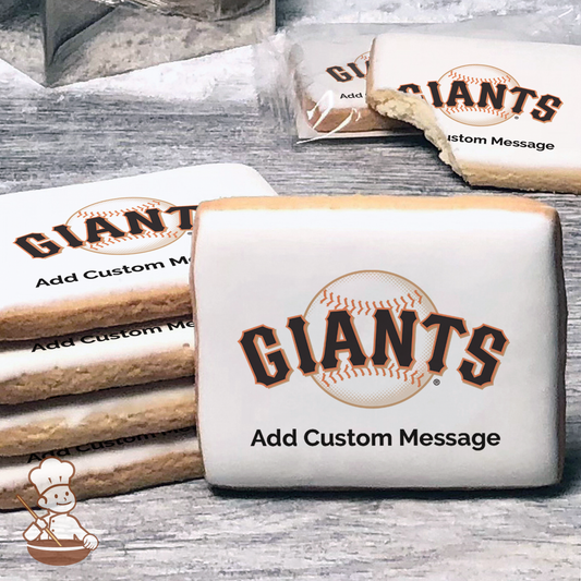 MLB San Francisco Giants Custom Message Cookies (Rectangle)