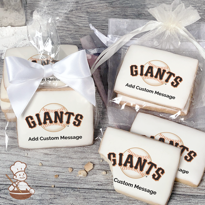 MLB San Francisco Giants Custom Message Cookies (Rectangle)