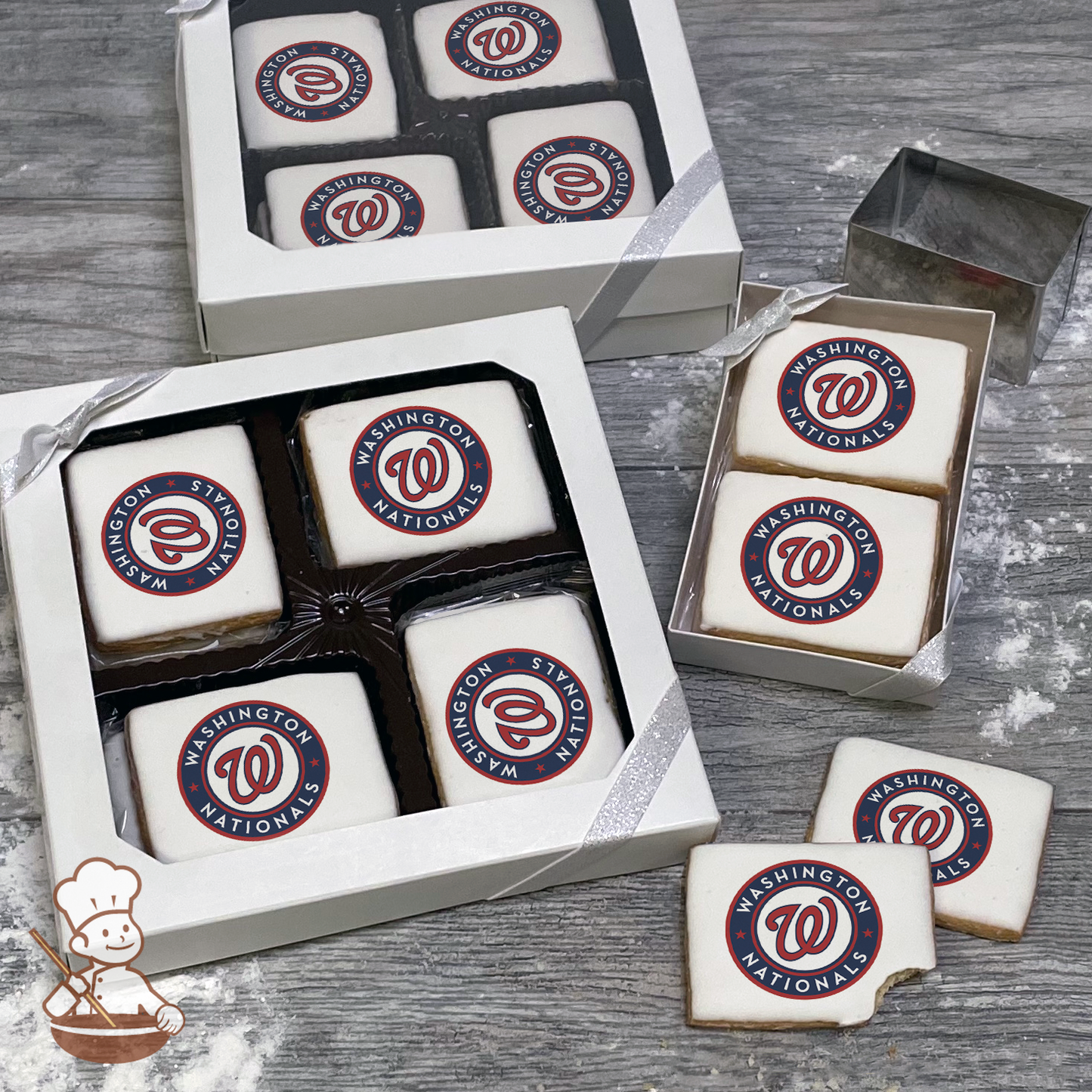 MLB Washington Nationals Cookie Gift Box (Rectangle)