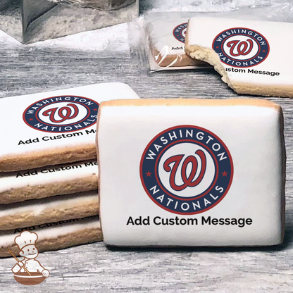 MLB Washington Nationals Custom Message Cookies (Rectangle)