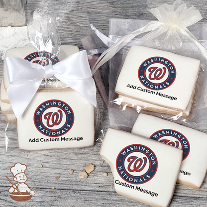 MLB Washington Nationals Custom Message Cookies (Rectangle)