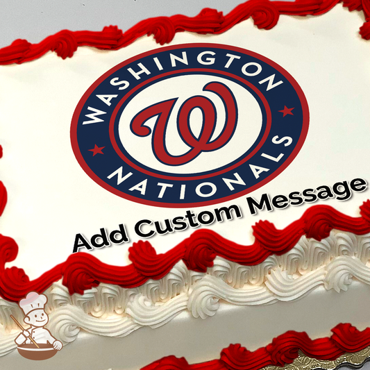 MLB Washington Nationals Photo Cake