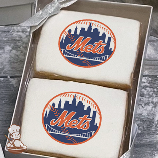MLB New York Mets Cookie Gift Box (Rectangle)