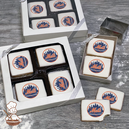 MLB New York Mets Cookie Gift Box (Rectangle)