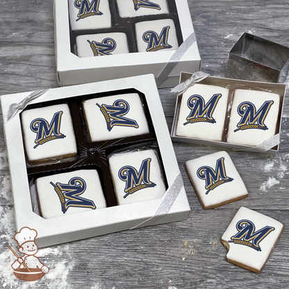 MLB Milwaukee Brewers Cookie Gift Box (Rectangle)