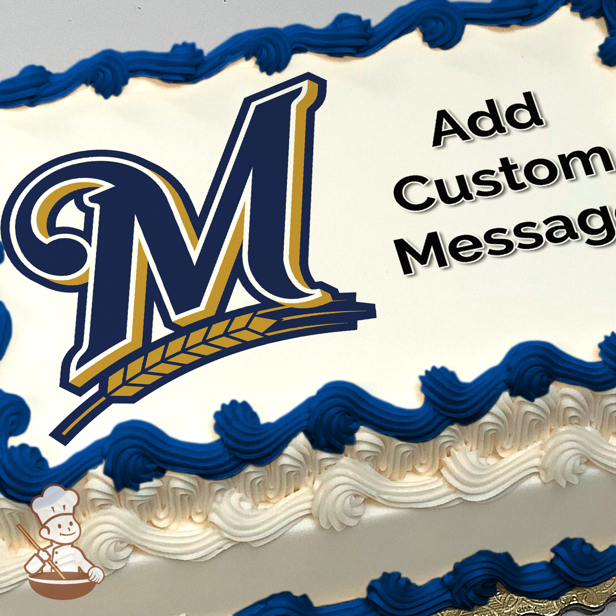 MLB Milwaukee Brewers Photo Cake