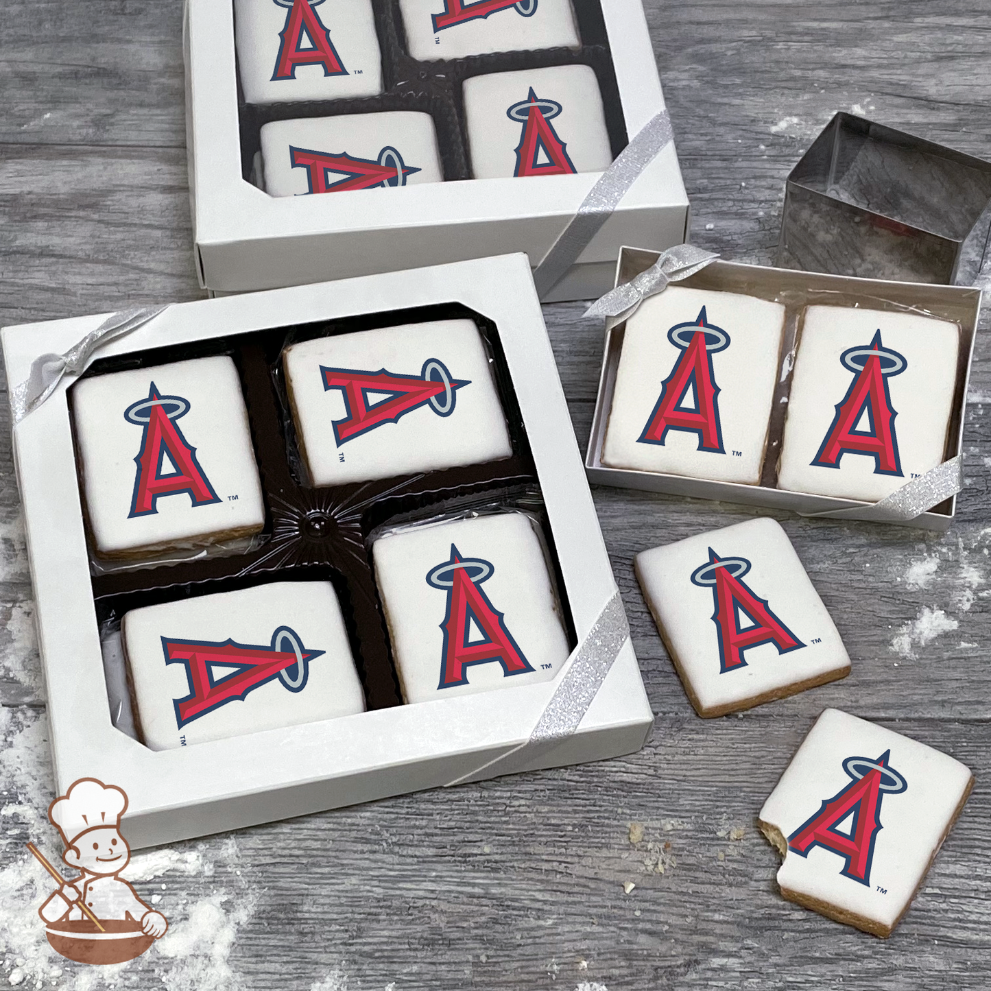 MLB Los Angeles Angels Cookie Gift Box (Rectangle)