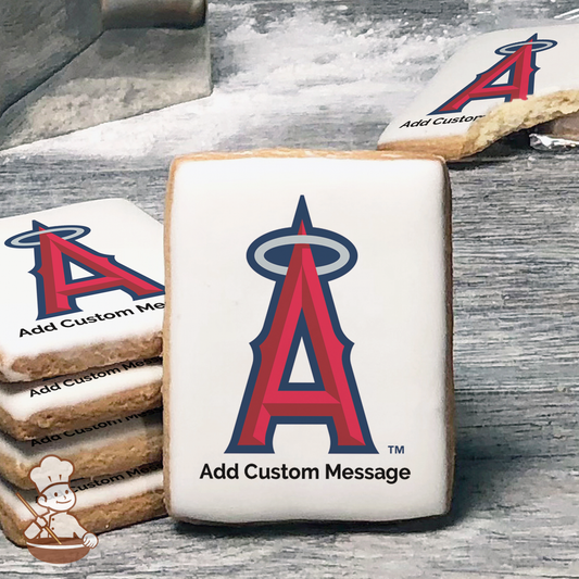 MLB Los Angeles Angels Custom Message Cookies (Rectangle)