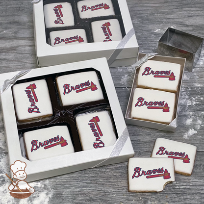 MLB Atlanta Braves Cookie Gift Box (Rectangle)